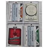 Randy Arozarena 2023 Allen & Ginter Relic, Jesus Luzardo 2021 Topps Major League Material Patch, Joey Bart 2021 Topps Major League Material Patch, Tyler Stephenson 2021 Panini Rookie Threads Patch