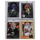 Amon-Ra St. Brown 2021 Panini Prizm Rookie, Tee Higgins 2020 Panini Prestige Gold Rookie, Rashod Bateman 2021 Panini Select Rookie, Johnny Manziel 2014 Panini Prestige Rookie