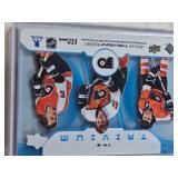 Brenden Morrow 2010 Panini Elite 74/100, Jim Howard 2005-06 Upper Deck Victory Rookies, Pierrick Dube 2024-25 Upper Deck MVP Rookies Silver Script, Bill Barger/Bobby Clarke/Reggie Leach 2023-24 Upper 