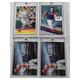 Mike Trout 2015 Topps Tape Measure Blasts, Mike Trout 2015 Topps Tape Measure Blasts, Mike Trout 2015 Topps Now and Then, Mike Trout 2018 Topps Kid SP