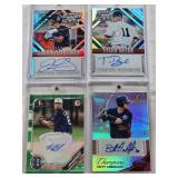 Tyler Beede 2014 Panini Draft Picks Prospect Auto, Brett Hambright 2013 Panini Champions Auto 06/49, Jacob Gatewood 2014 Panini Draft Picks Prospect Auto Press Proof 157/199, Eduardo Jimenez 2019 1st 