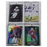 Tua Tagovailoa 2020 Panini Rookie, Trey Benson 2024 Panini Prizm Emergent Rookie, Jaylen Waddle 2021 Panini Select Rookie, Lamar Jackson 2024 Panini Prizm Refractor