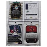 Tua Tagovailoa 2020 Panini Rookie, Trey Benson 2024 Panini Prizm Emergent Rookie, Jaylen Waddle 2021 Panini Select Rookie, Lamar Jackson 2024 Panini Prizm Refractor