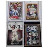 Manny Machado Topps Heritage New Age Performers, Luis Arraez/Ronald Acuna Jr/Freddie Freeman 2024 Topps NL Batting Avg Leaders 1009/2024, Corbin Carroll 2023 Topps Rookie, Shohei Ohtani 2024 Topps 2 H