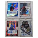 Logan Wyatt 2020 Topps Pro Debut Auto, Colton Welker 2018 Topps Auto, Bailey Falter 2015 Panini USA Champions Auto 22/25, Nick Wells 2014 Panini Elite Extra Edition Auto