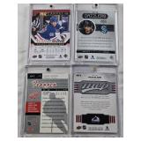 Matty Beniers 2022-23 Upper Deck Dazzlers, Cale Makar 2024-25 Upper Deck MVP Silver Script, Braden Schneider 2022-23 Upper Deck Young Guns Canvas, Johan Franzen 2006 Fleer Ultra Rookie