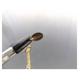 .925 Sterling Silver Agate Vermeil Pendant Necklace