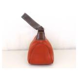 Authentic Dooney & Bourke Red Pebbled Leather Demi Baguette Shoulder Purse