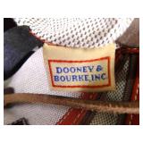 Authentic Dooney & Bourke Red Pebbled Leather Demi Baguette Shoulder Purse