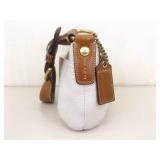 Authentic Coach White Pebbled Leather Soho Bag
