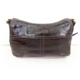 Authentic Coach Bleecker Brown Patent Leather Shoulder Bag