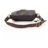 Authentic Coach Bleecker Brown Patent Leather Shoulder Bag