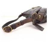 Authentic Coach Bleecker Brown Patent Leather Shoulder Bag