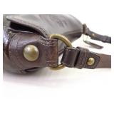 Authentic Coach Bleecker Brown Patent Leather Shoulder Bag