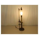 Vintage Brass 24" Gothic Candlestick Lamp