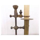 Vintage Brass 24" Gothic Candlestick Lamp