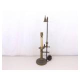 Vintage Brass 24" Gothic Candlestick Lamp