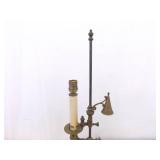 Vintage Brass 24" Gothic Candlestick Lamp