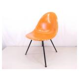 Vintage Orange Fiberglass Shell Chair