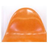 Vintage Orange Fiberglass Shell Chair