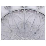Large Paintable 36" Iron Decorative French Fleur-de-lis Wall Hanger
