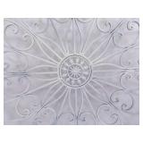 Large Paintable 36" Iron Decorative French Fleur-de-lis Wall Hanger