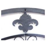 Large Paintable 36" Iron Decorative French Fleur-de-lis Wall Hanger