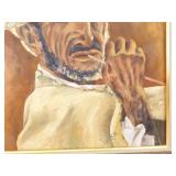 2 Signed Oil on Canvas Wood Framed Paintings Signed "J. Lee"