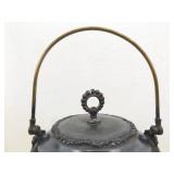 Antique Victorian Silverplate Biscuit Jar