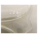 2 Vintage Pyrex #473 Spring Blossom 1 QT Covered Casserole Dishes