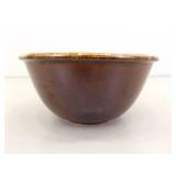 Set of 3 Hull Pottery Brown Drip Nesting Mixing Bowl Set