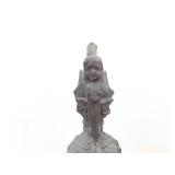 2 Antique Pewter Metal Decorative Urns