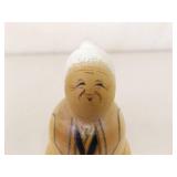 Lot of 6 Vintage Wood Carved Japanese Kokeshi Dolls