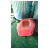 2 Wheeled Cart, 3- Trash Cans, Gas Can and Gutter Parts