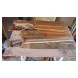 Contents of Corner, Metal File Cabinet, Table, Extension Cords and Misc