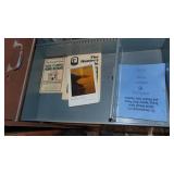 Contents of Corner, Metal File Cabinet, Table, Extension Cords and Misc