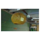 Vintage MMC Wicker Hanging Swag Light