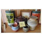 Assorted Pottery, Pine True Kiln, Bean Pot, and Decor Pcs