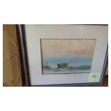 "Beach Suite" Watercolor By Suraprison, Signed and COA