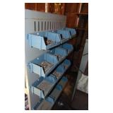 Metal Cabinet/Rack with Contents