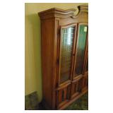 Lighted China Cabinet with Glass Shelfs. 51" x 77.5" x 17"