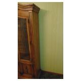 Lighted China Cabinet with Glass Shelfs. 51" x 77.5" x 17"