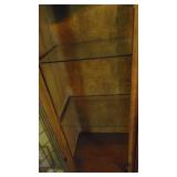Lighted China Cabinet with Glass Shelfs. 51" x 77.5" x 17"