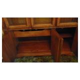Lighted China Cabinet with Glass Shelfs. 51" x 77.5" x 17"
