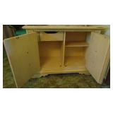 Server/Buffet, Has a Marble Insert and Silverware Drawer Inside. 40.5" x 30" x 19"
