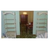Pair of Matching Bookshelves with Storage on Bottom. 27.5" x 74" x 14"