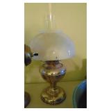Vintage Piano Lamp and Vintage Oil Lamp.