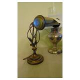 Vintage Piano Lamp and Vintage Oil Lamp.