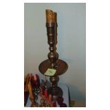 Selection of Brass Candlesticks and Candles