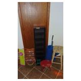 CD Rack, Thread Holder, 2 Stools, Yoga Mat and Misc